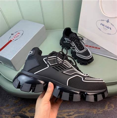 prada cloudbust sneakers black and white|Prada cloudbust sneakers sale.